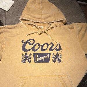 Coors Banquet Vintage Yellow Hoodie